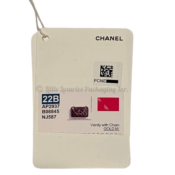 NWT Authentic Chanel Fuchsia Pink Leather Vanity Case Handbag with Jeweled Chain - Picture 13 of 16